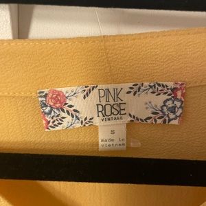 Small yellow blouse, worn once